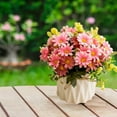 thumbnail image 6 of Yonrjhukm Simulation Flower Pot, Ceramic Vase with Artificial Flowers and Plants for Home and Office Decoration, Fake Floral Arrangement for Long-Lasting Beauty and Maintenance-Free Decor, 6 of 6