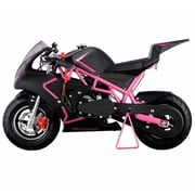 40CC 4-Stroke Gas Power Mini Pocket Motorcycle Ride-on, Pink Black, EPA Certificated by