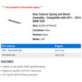 thumbnail image 2 of Rear Coilover Spring and Shock Assembly - Compatible with 2011 - 2016 BMW 528i 2012 2013 2014 2015, 2 of 2