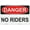 Warning Sign 3, variant on Metal Hanging Plate Horizontal Sign NO RIDERS, Waterproof, Fade and Scratch Resistant, safety signs, equipment Warning signs, etc - DANGER SIGN Style 30x40cm