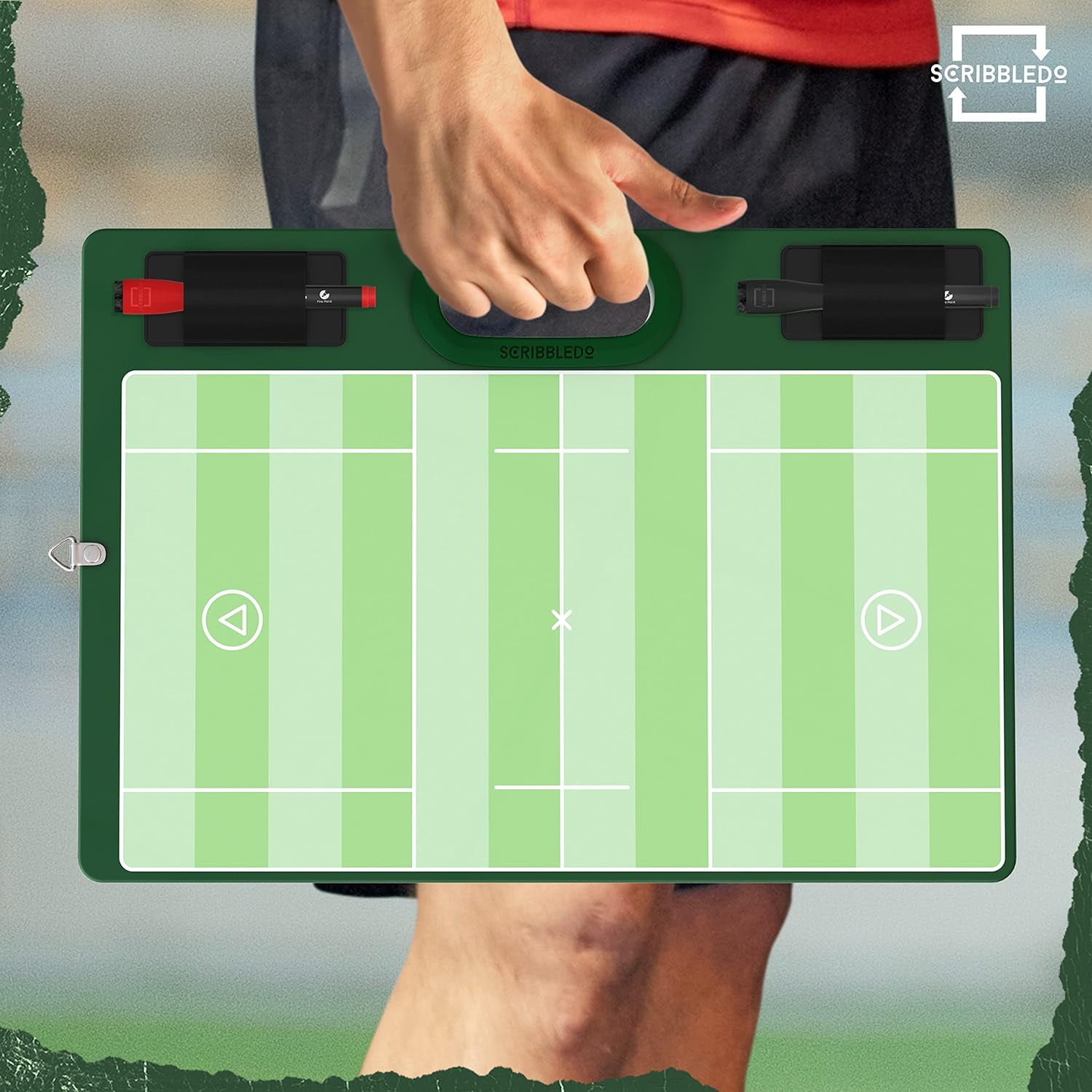 Lacrosse Dry Erase Board for Coaches 15x10.5 Inch Lacrosse Whiteboard Coaching Supplies