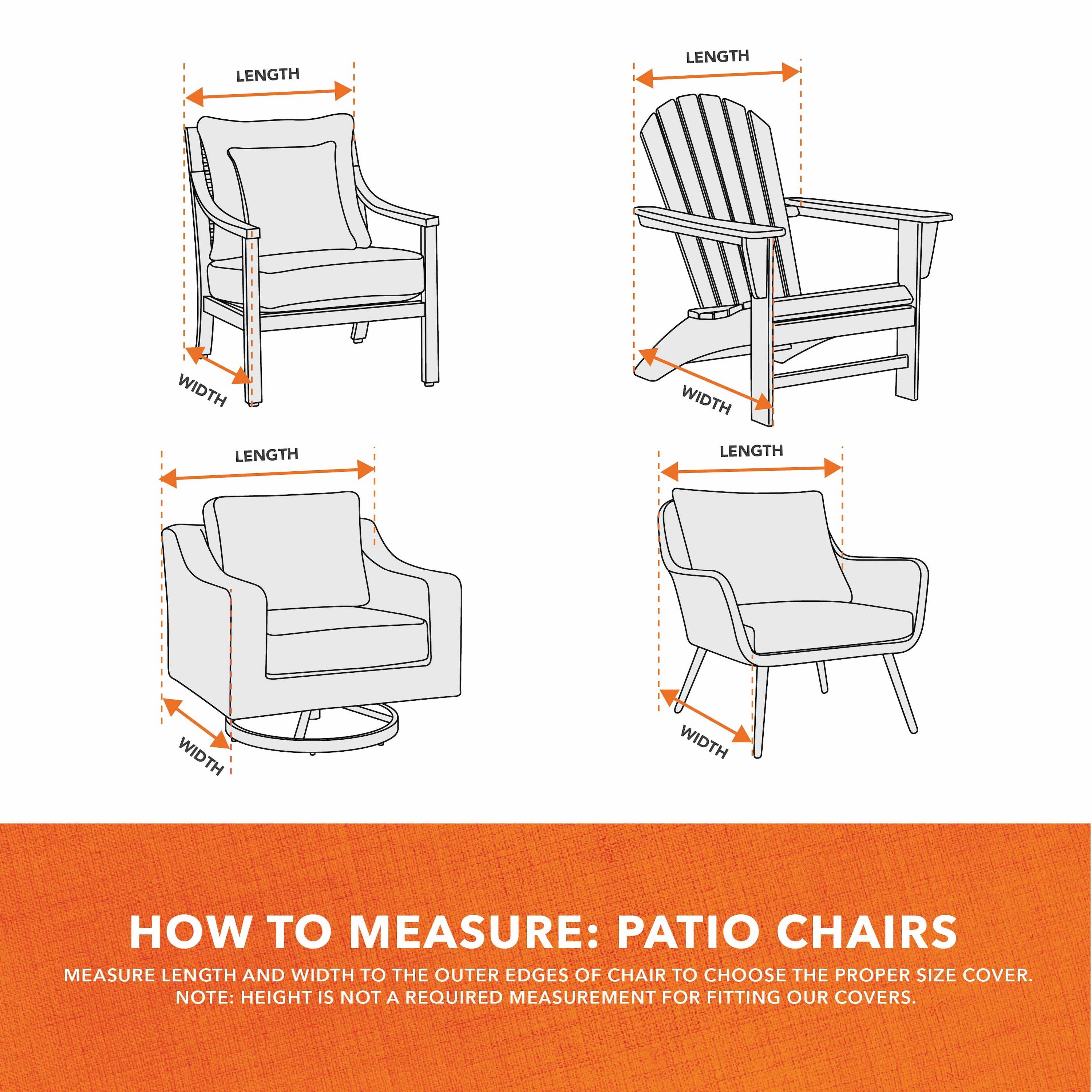 Modern Leisure Basics Patio Chair Cover, 33"L x 34"W x 31"H, Sage Green