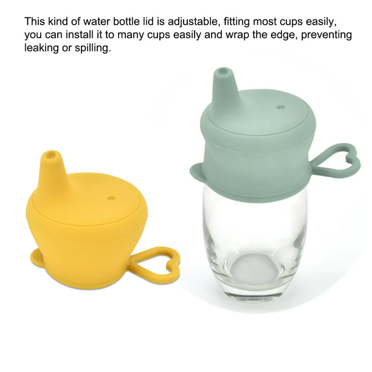 Baby Bottle Top Spout BPA Free Silicone Water Bottle Cap No Spill Bottle  Sippy Lid Replacement For Toddlers Kids Protects Kids Mouth From Bbangle,  $2.06