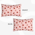 thumbnail image 2 of Yiaed Ladybug With Flower Print Brushed Microfiber Envelope Pillowcases, Standard,Envelope Closure Pillow Cases(Without Pillow Core)-20"x30", 2 of 6