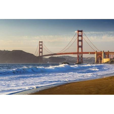 The Golden Gate Bridge From Baker Beach San Francisco California The Golden Gate Bridge From Baker Beach San Francisco California Print Wall Art By