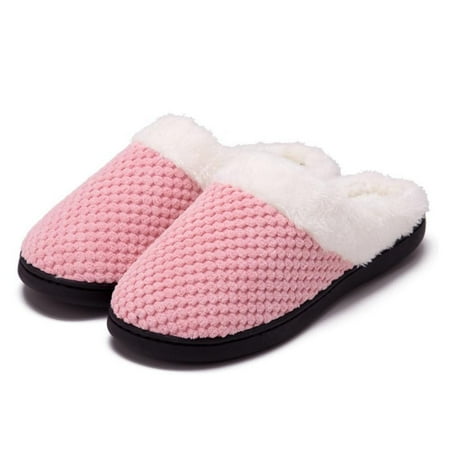 

FAIAI Women s Lamb-hug Comfy Fleece House Slippers Memory Foam Slip-on House Shoes Indoor Outdoor
