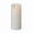 Cream, variant on Fire Tek White Plastic Flameless Pillar Candle - Real Wax, Programmable - 3" x 3" x 8" - 1 count box