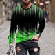 thumbnail image 1 of Blusas y camisas de manga larga con cuello redondo para hombre, blusa informal de manga larga con cuello redondo y estampado., 1 of 5