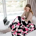 thumbnail image 6 of Cow Print Blanket Soft Cozy Lightweight Throw Blanket for Couch Sofa Bed Living Room Home Decor for Boys Girls Kids Adults Gift 50x60 inch, 6 of 7