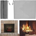 thumbnail image 4 of Fireplace Mesh Curtain,2pcs Mesh Screen Enhance The Style Of Fireplace, Wide Pannels Prevent Sparks Black, 4 of 5