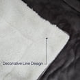 thumbnail image 6 of JML Warm Reversible Sherpa Fleece Throw Blanket, Gray, Standard Throw, 6 of 7