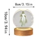 thumbnail image 2 of Bola de cristal de Jesús 3D con base de madera, bola de cristal brillante, luz nocturna decorativa pequeña con base de lámpara, regalo para expresar amor y decoración de escritorio., 2 of 5