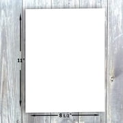 Hamilco White Glossy Cardstock Paper 8 1/2 x 11 100 lb Cover Card Stock 50 Pack