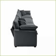 thumbnail image 6 of 2-Piece Modern Living Room Sofa Set – 2-Seater + 3-Seater Deep Seat with Plush Corduroy & Memory Foam Cushions | Grey | Corduroy | Cushion Back, 6 of 17
