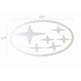 thumbnail image 2 of FixtureDisplays® "Subaru" Car Logo STICKER/ Self Adhesive Label for Front Hood and Rear Trunk, Reflect Light, 2.7 x 1.6" 16805-Subaru, 2 of 3
