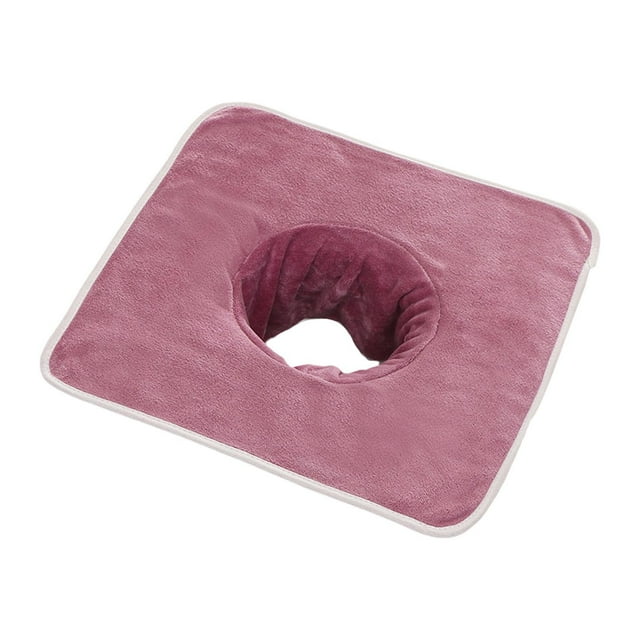 Bunblic Serviette de Table de Salon de Massage, Protège-Serviette pour s'Allonger, Couvre-Lit Confortable, Lavable, Coussinet de Rideau pour Tête de Lit de SPA, pour Soins, Rose