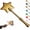 Gold, variant on Credit Card Wand, 3D Printed Magic Tap to Pay Wand, Star Magic Wands Digital Payment Star Wands for Easy Checkout Suitable Scenarios for Card Payment