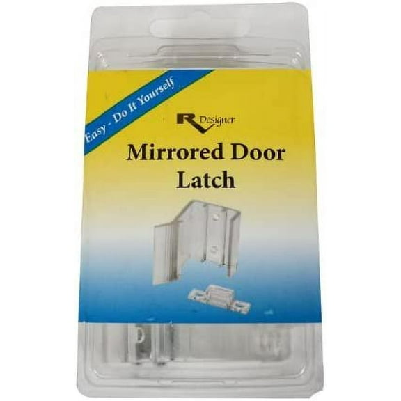 RV Sliding Mirror Door Latch Motorhome Mirror Door Replacement Latch with Hardware (2 Pack)