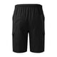 thumbnail image 5 of pstuiky Pantalones cortos deportivos para hombre, Pantalones cortos casuales hasta la rodilla con múltiples bolsillos y bolsillos para hombre Pantalones cortos de entrenamiento, 5 of 5