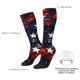 thumbnail image 4 of Balery Red Blue White Stars Calcetines novedosos Calcetines deportivos Calcetines hasta la rodilla Calcetines de algodón Calcetines originales y geniales, 4 of 6