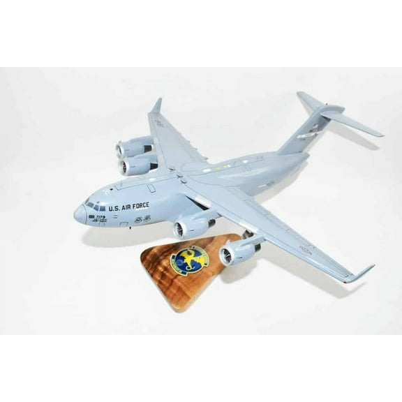 301st Airlift Squadron (Travis) C-17 Model, 1/116th Scale, Mahogany, Cargo