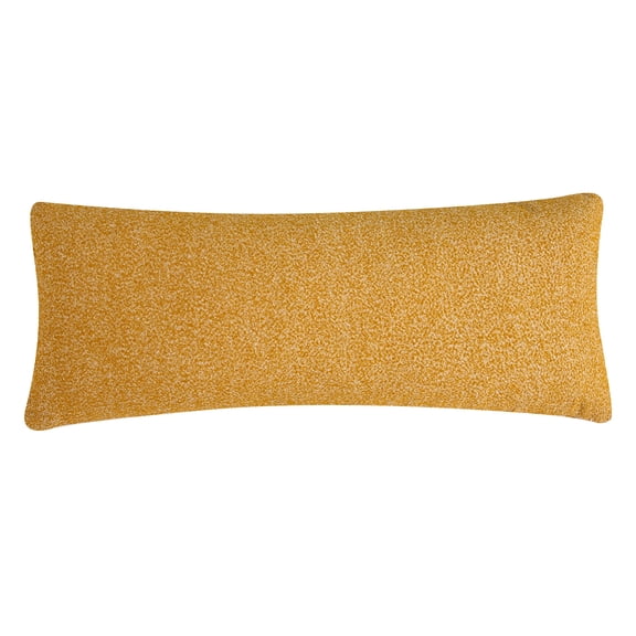 Videri Home 14"x36" Gold Chenille Boucle Decorative Throw Pillow Covers, Ultra Soft for Sofa/Bed(2 Pack)