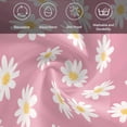 thumbnail image 5 of White Pink Daisy Cloth Napkins, Spring Summer Floral Farmhouse Washable and Reusable Dinner Napkins Set of 4, Table Napkin for Kitchen Party Birthday Wedding Hotel Housewarming 20"x20", 5 of 8