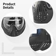thumbnail image 3 of Thermal Lens Paintball Goggles, Anti-Fog Paintball Mask Goggles, Paintball Airsoft Mask with Thermal Lens, Adjustable Full-Face Safety Mask Goggles, Breathable, Windproof Dustproof Cycling Mask, 3 of 5