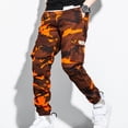 thumbnail image 4 of Styesk Men's Pants Men's Pocket Drawstring Casual Youth Versatile Sports Oversized Pants, 4 of 5