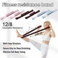 thumbnail image 4 of Bande de Résistance Extensible de Yoga à Multiples Boucles, Bande de Tension de Pilates Réglable à 8/12 Compartiments, Sangle de Mise en Forme Élastique pour Danseurs, Entraînement de Force, Entraînements de Flexibilité et d'Agilité, 5 Pi Bleu, 4 of 8