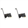 thumbnail image 1 of 2X Tarjeta de Red PCIE A RJ45 10/100/1000Mbps Convertidor PCI Express RJ45 Adaptador LAN Ethernet Gigabit PCIe para PC de Escritorio, 1 of 5