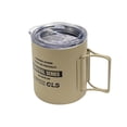 thumbnail image 2 of Taza de camping de metal aislada al vacío Colamx con tapa y asa plegable Caqui 320 ml, 2 of 8