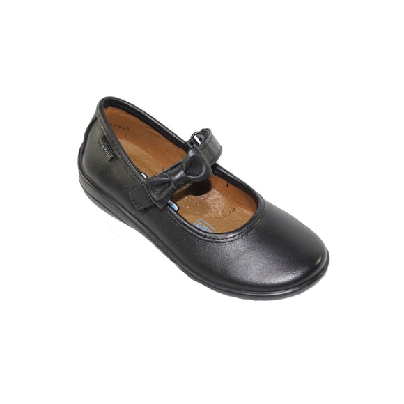 ZAPATOS ESCOLARES COLEGIAL COQUETA NEGRO NIÑA PIEL 170805A Leon 170805Ap