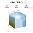 thumbnail image 4 of Lsque Cow Grazing Nature Printed Tissue Box Cover Holder, Facial Paper Organizer Dispenser,Square with Bottom Belt, PVC Leather Decorative Organizer, 4 of 8