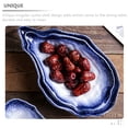 thumbnail image 3 of Miangastore Oyster Shell Design Plate Irregular Shape Western Plate Fruit Tray Salad Tray, 3 of 7