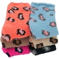 thumbnail image 6 of ToBeInStyle Women's Pack of 6 Soft Plush Warm Fuzzy Winter Socks - Leopard Spots, 6 of 7