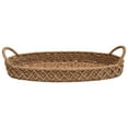 thumbnail image 3 of Creative Co-Op Decorative Oval Woven Seagrass Tray with Handles, 3 of 4