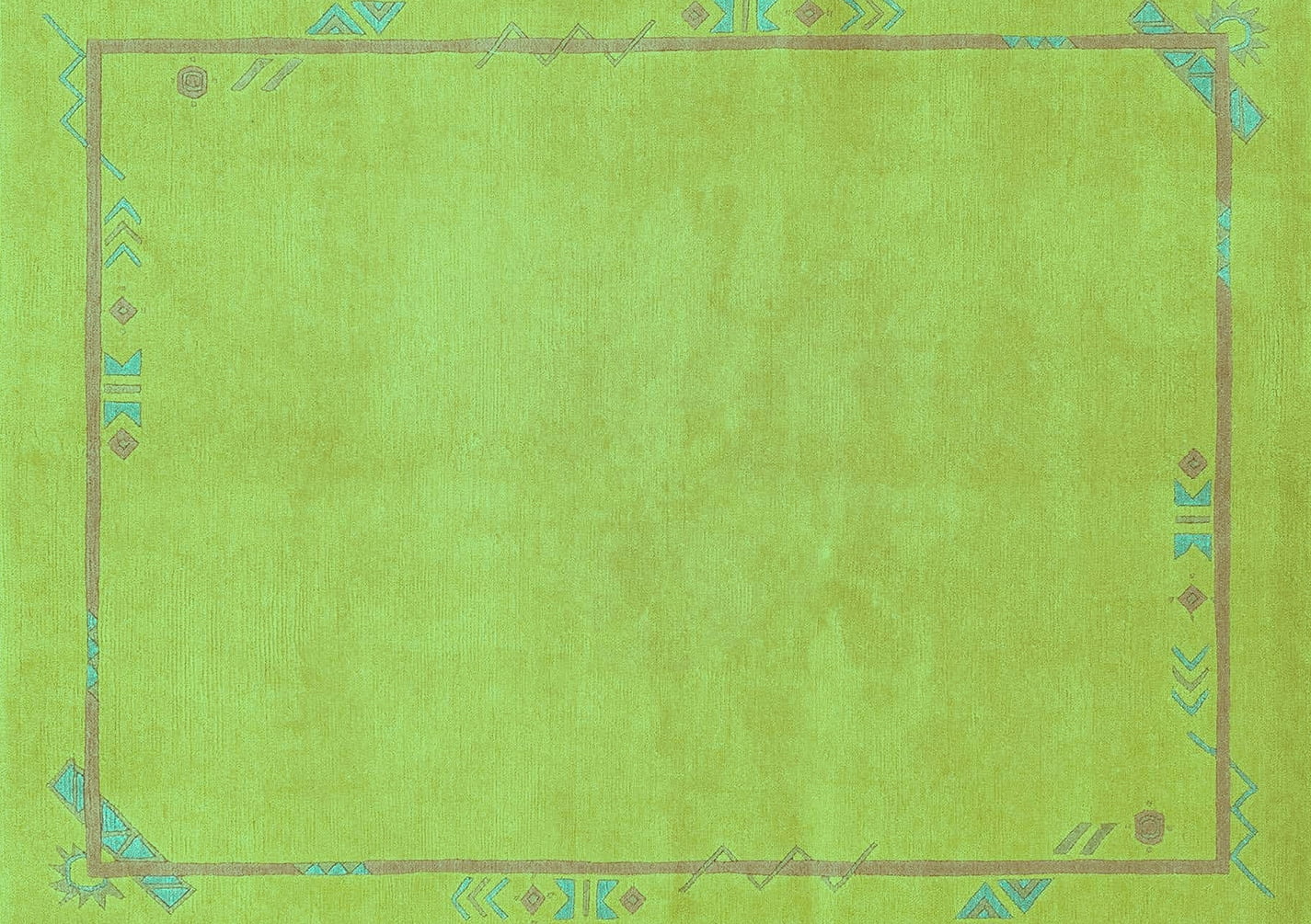 Ahgly Company Indoor Rectangle Abstract Turquoise Blue Modern Area Rugs ...