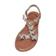 thumbnail image 2 of Women's Summer New Large Size Rhinestone Flat Transparent One-line Strap Sandals Sandals for Women 2025 Gold 43, 2 of 8