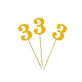 thumbnail image 3 of Darling Souvenir, Number 3 Birthday Cupcake Toppers, Birthday/ Anniversary Party Dessert Decorations - Pack Of 40, 3 of 3