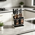 thumbnail image 4 of Kitchen Countertop Organizer for Chopsticks and Utensils, Multi Tier Storage Rack for Tableware, Durable Plastic Cutlery Holder for Dining Tools and Kitchen Items, 4 of 6