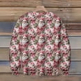 thumbnail image 4 of Wutalume Men's Funny Christmas Sweater, Holiday Pullover 2025 with Novelty Crewneck Design, Festive Gift for Parties,Light pink 2XL, 4 of 5