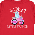 thumbnail image 4 of Inktastic Daddys Little Farmer- Pink Tractor and Flowers Boys or Girls Long Sleeve Toddler T-Shirt, 4 of 5