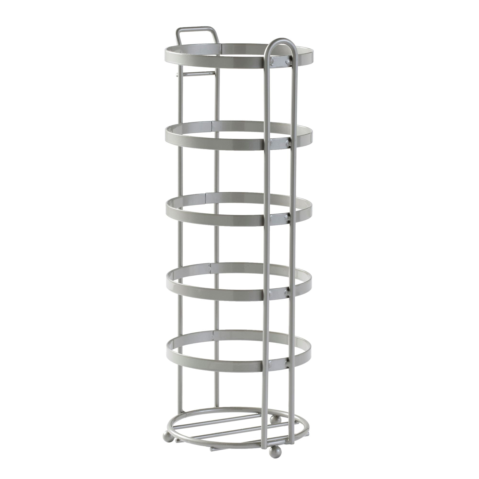 Better Homes & Gardens Satin Nickel Flatwire Free-Standing Toilet Paper Reserve with Holder