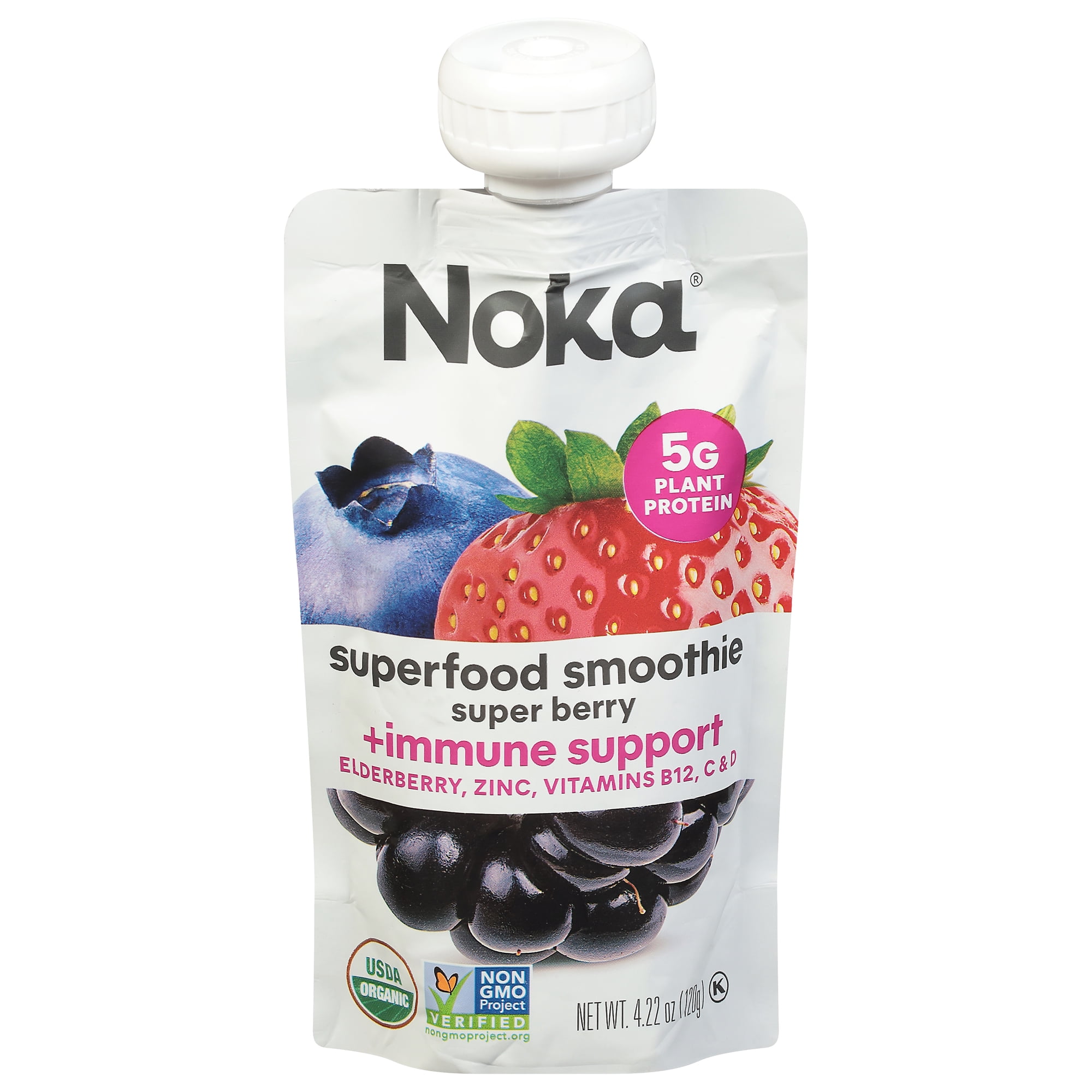 Noka Super Berry Superfood Smoothie 4.22 oz 6 PACK