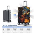 thumbnail image 4 of Kdxio Starry Night Cat Guitarist Pattern Luggage Cover for Travel,Elastic and Durable,Fits 18-32 Inch,Anti-Scratch Suitcase Protector-No luggage included, 4 of 5