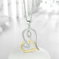 thumbnail image 5 of Ydou Heart Initial Necklaces for Women, 14K Gold Plated Dainty Heart Letter Pendant Necklace for Women, 5 of 9
