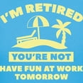 thumbnail image 3 of CafePress - I'm Retired Women's Dark T Shirt - Women's Traditional Fit Dark T-Shirt, 3 of 4