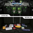 thumbnail image 4 of KUIFORTI Trunk Organizer for Car, Skull Car Organization Accessories St Patrick's Day Decorations Green Leaf Car Trunk Organizer for Sedan,Truck,Van, Frees Trunk Floor, Sturdy Space Saving Expert, 4 of 6