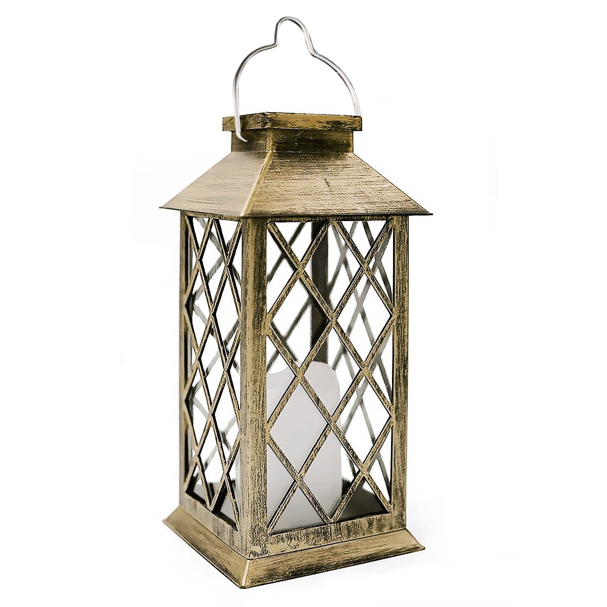 Decor Lamp Traditional Style 33 cm Flickering LED Candle Battery Lantern 